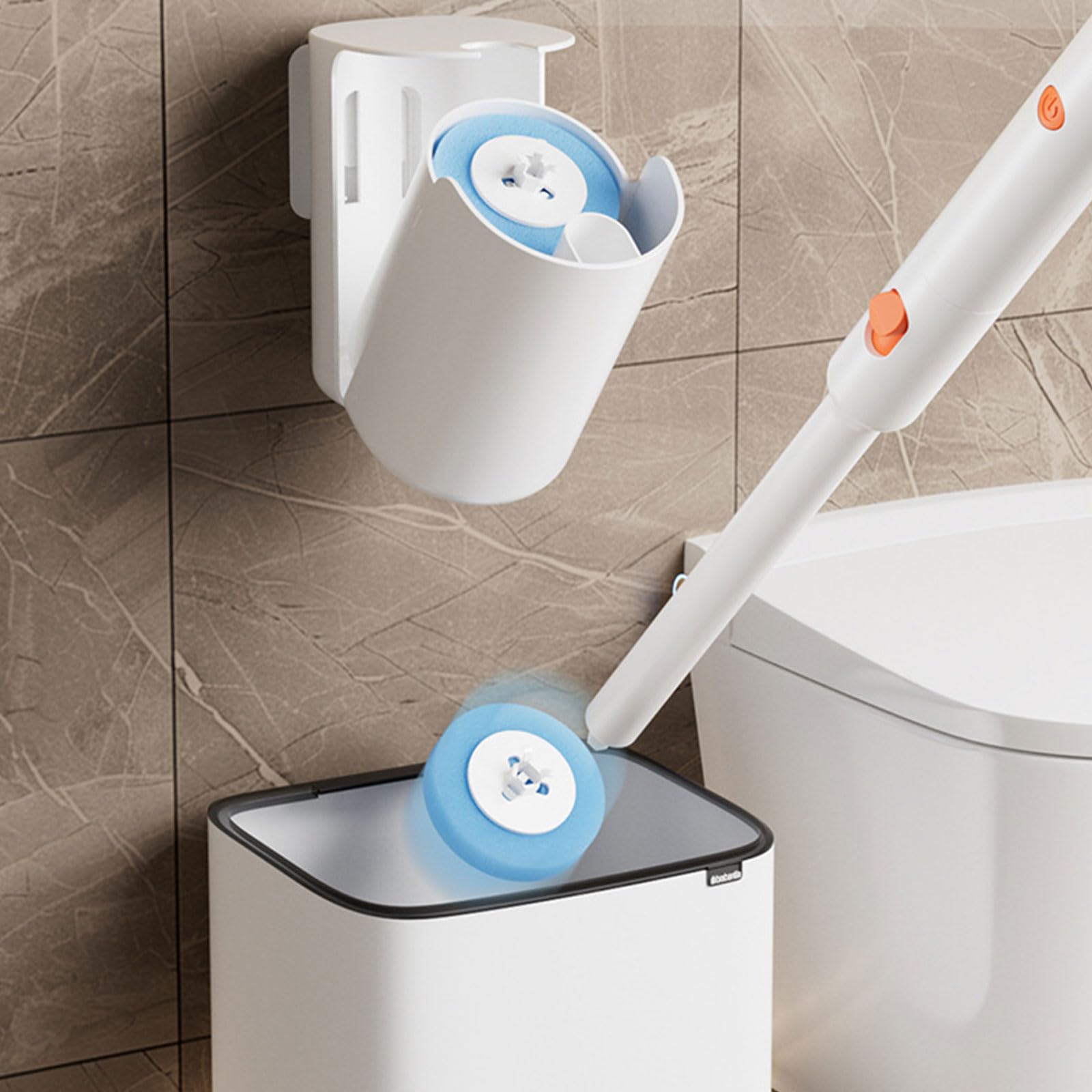 Detergente elettrico per WC a parete, potente soluzione detergente per un'igiene senza sforzo, ideale per uso domestico e bagni pubblici, facile da installare