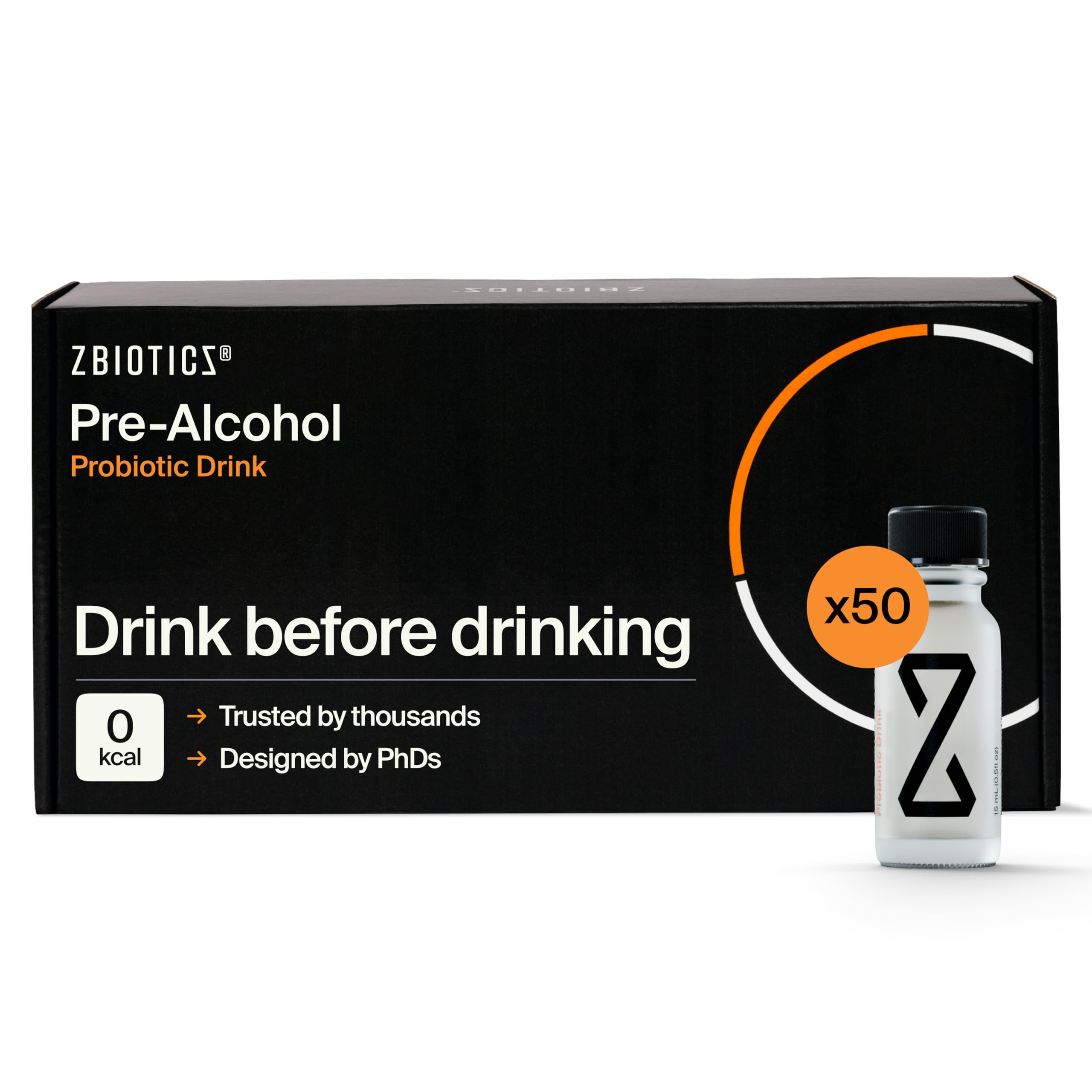 ZBiotics Pre-Alcohol — Big Savings for Big Celebrations. Science-Backed Probiotic for Weddings, Bachelor Parties & Events. 50-Pack Offers the Most Value for Thoughtful Party Favors