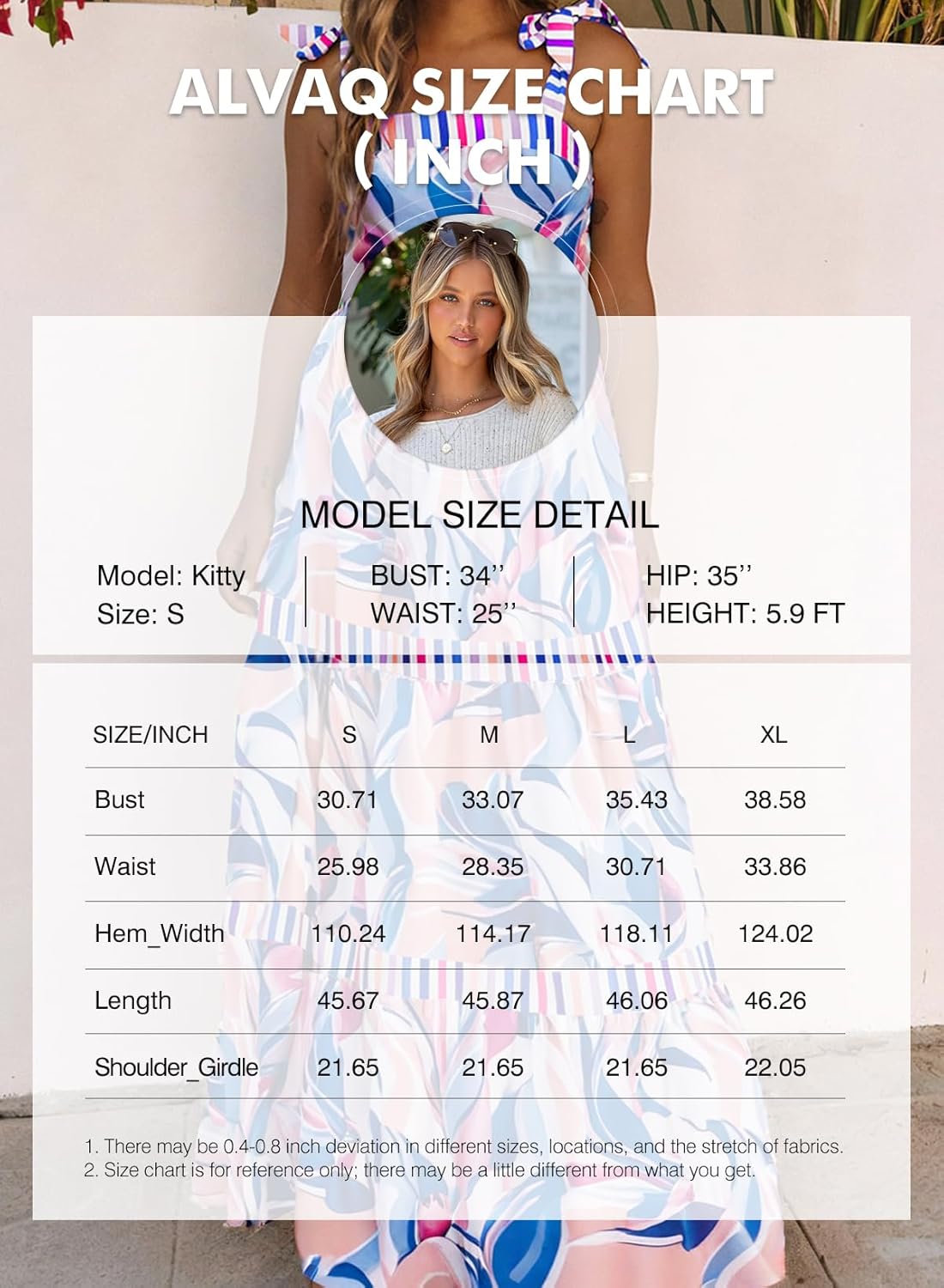 AlvaQ Women's 2025 Summer Sleeveless Floral Print Maxi Dress Strap Square Neck Beach Sun Dress - Image 6