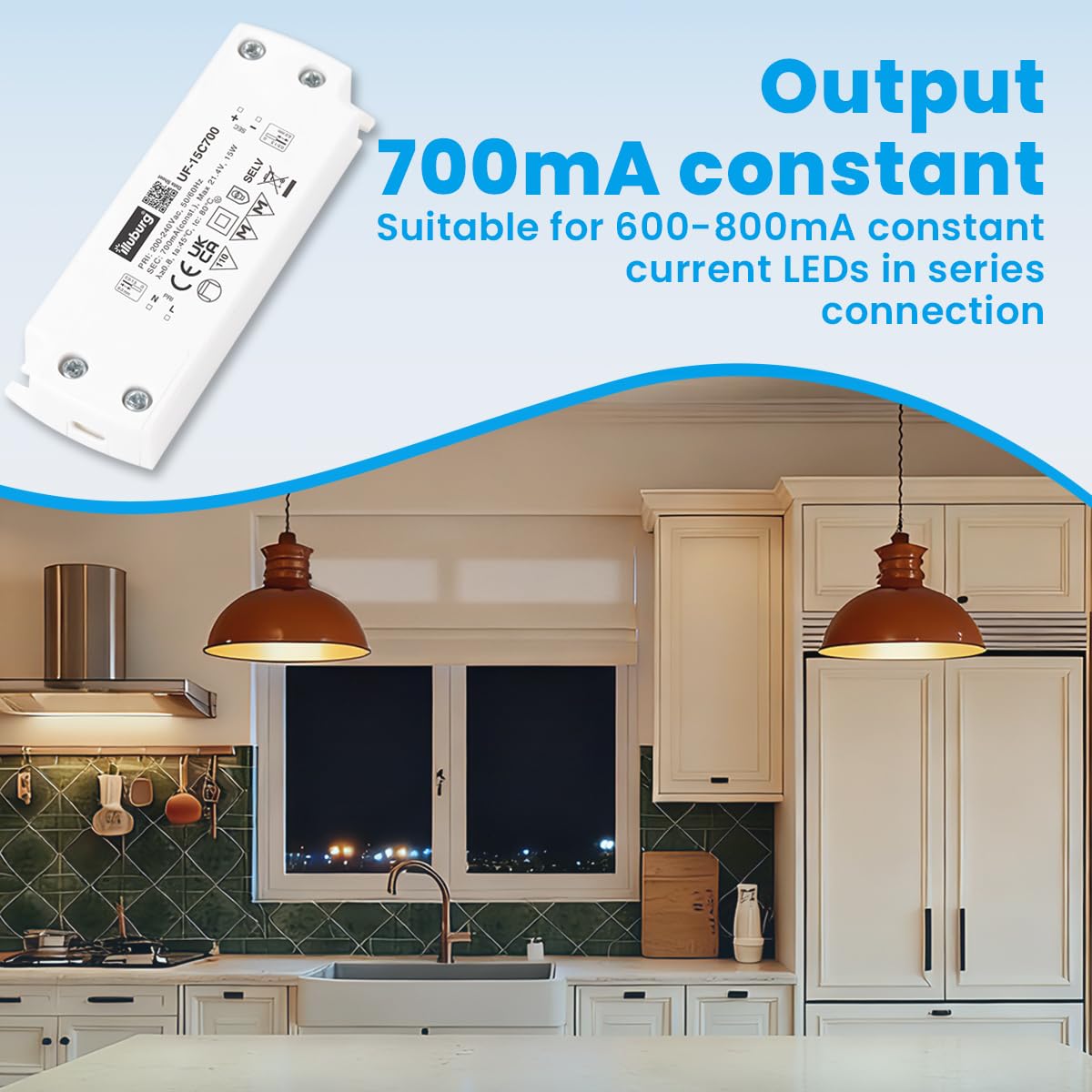 Alimentatore LED Meanwell APC-12-700 – 700mA Corrente Costante 9-18V DC 6,3-12,6W - Foto 4