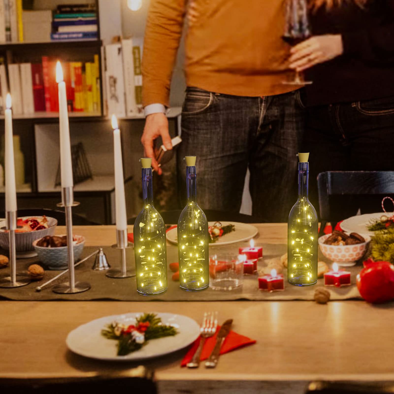 Lot De 6 Guirlandes Lumineuses Solaires - Bouchon De Bouteille De Vin Prix Tunisie