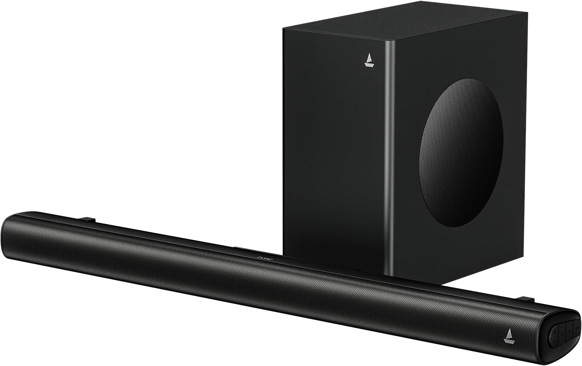 boAt Aavante 2.1 2000, 200W, EQ Modes, Multi Compatibility, Premium Design, Remote Control, v5.4 Bluetooth Sound bar, Home Theatre Soundbar Speaker(Premium Black)