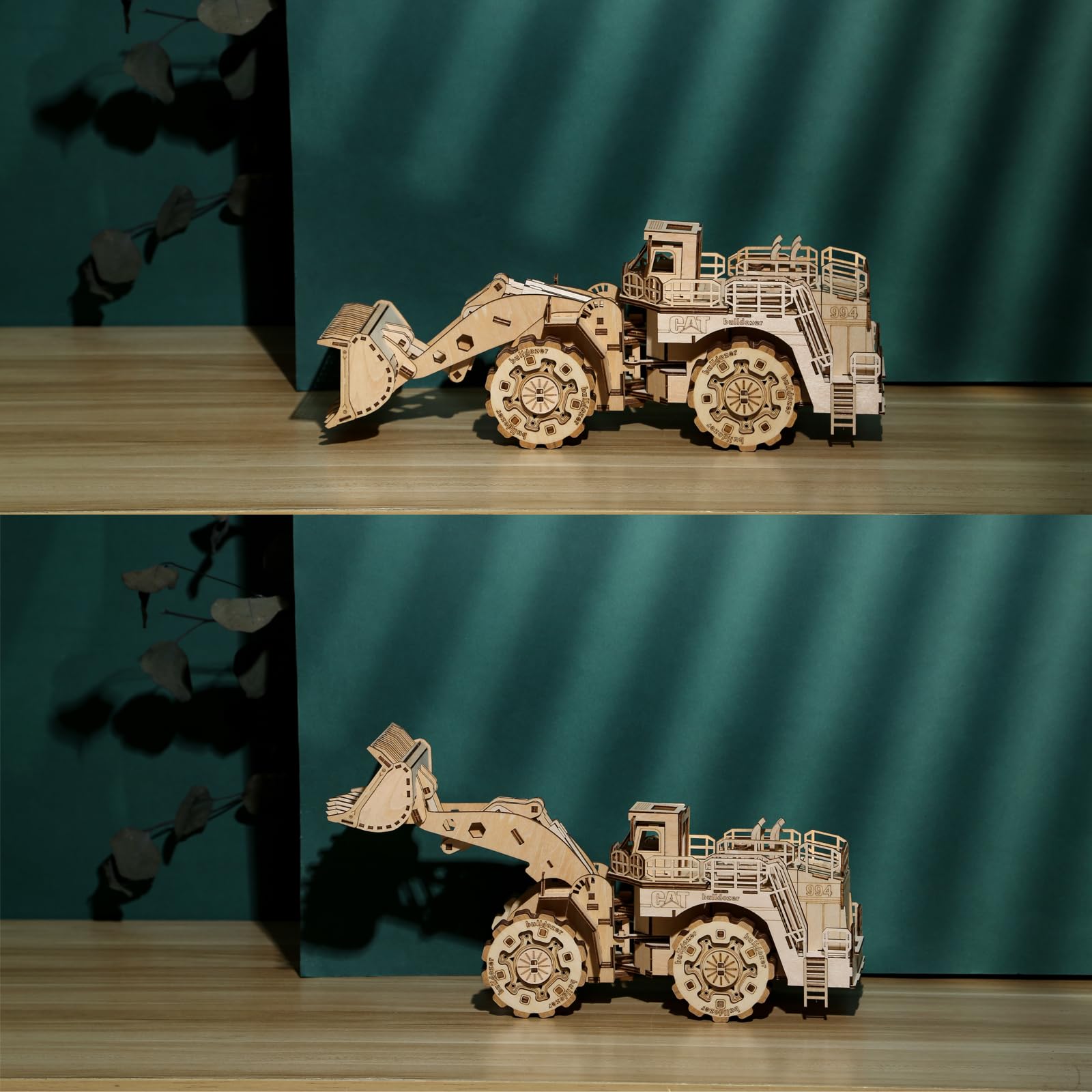 3D Puzzle Modellbausatz Holz Gabelstapler Erwachsene, Vintage Holzbausatz 3D Puzzle, DIY Gabelstapler 3D Holzbausatz Heimdekoration Desktop Spielzeug Erwachsene und Kinder
