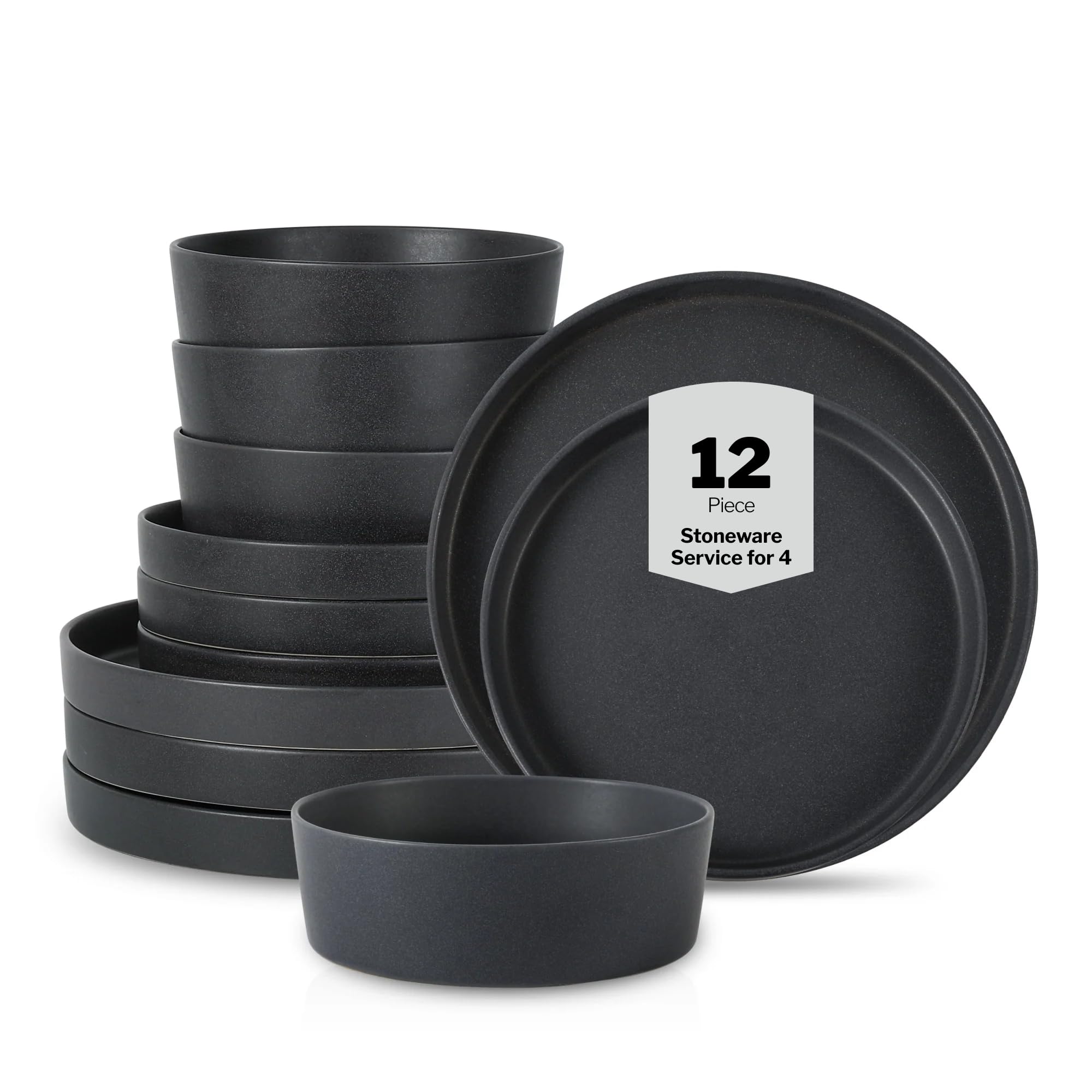 Amazon.com | Stone by Mercer Project MODAN 12-Piece Stoneware