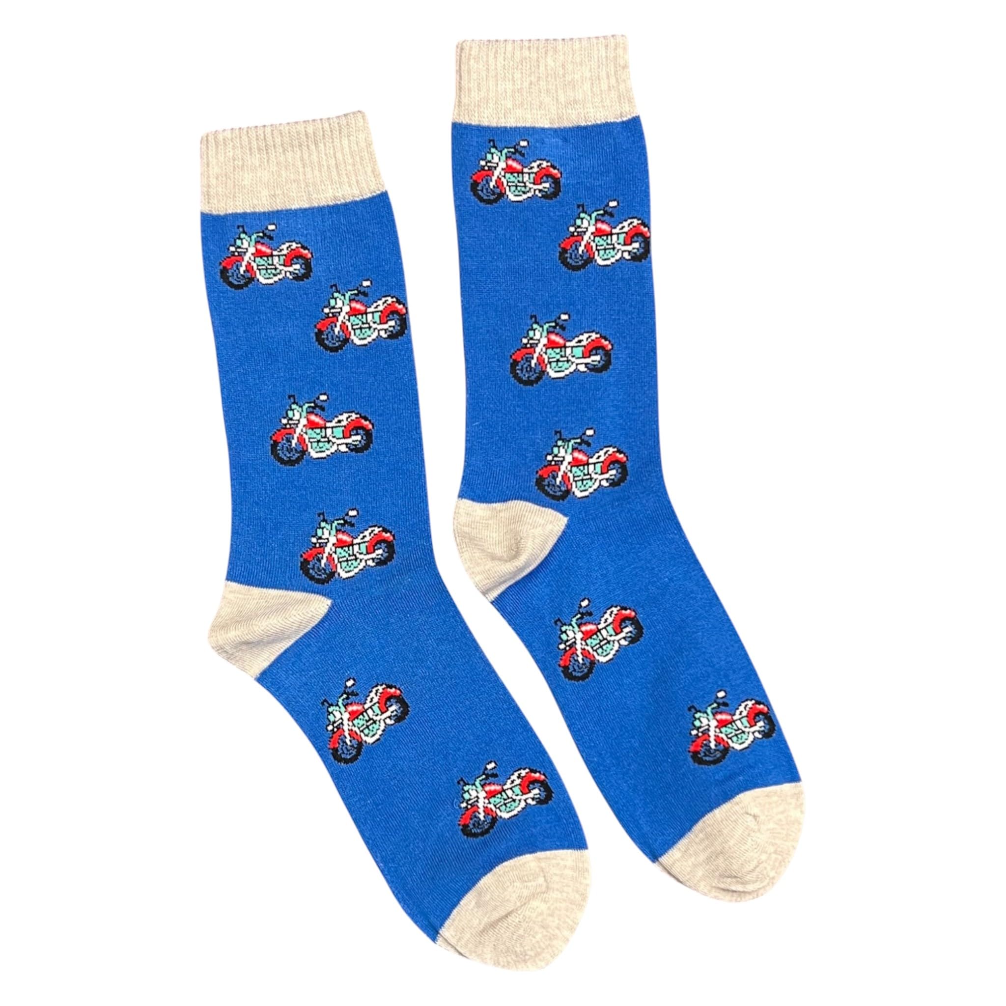 Jess & Lou Mens Novelty Motorcycle Socks 7-11 from B&Q