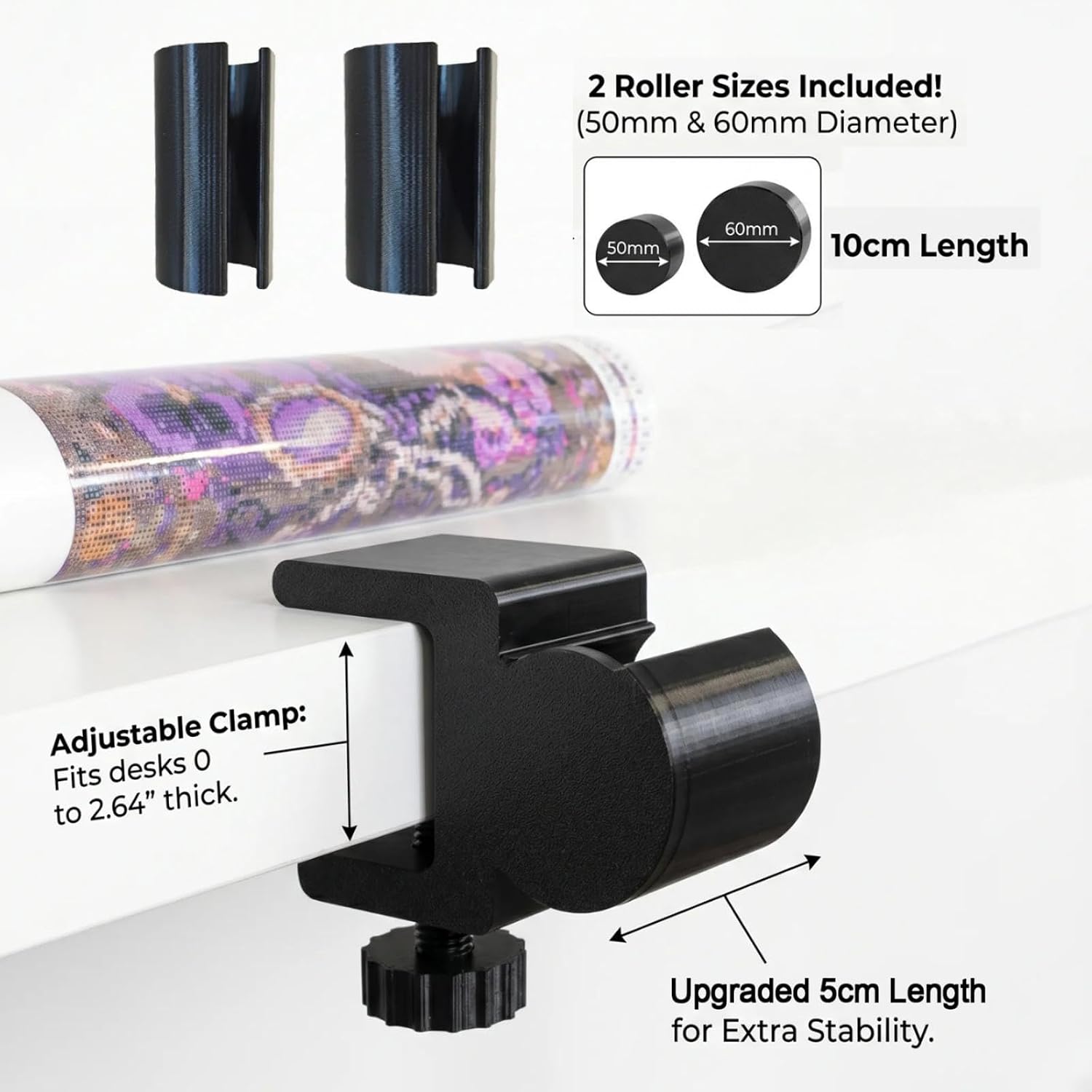 Diamond Painting Canvas Roll Holder & Adjustable Table Clamp Bundle image 4