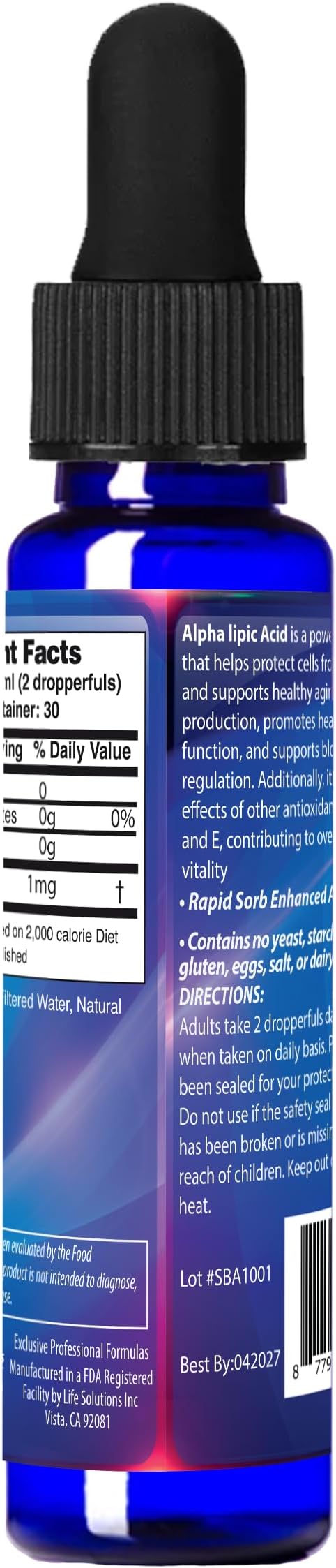 Alpha Lipoic Acid Liquid, 2oz Dropper
