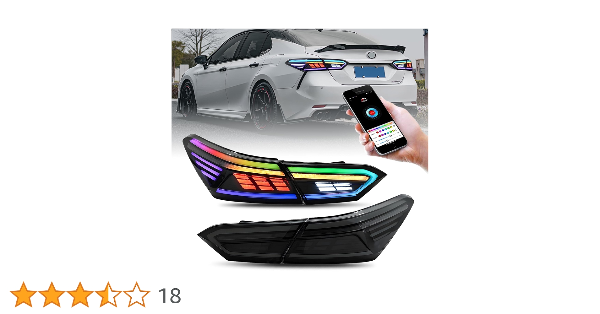 Amazon | HCMOTIONZトヨタ カムリ RGB テールライト テールランプ 70系