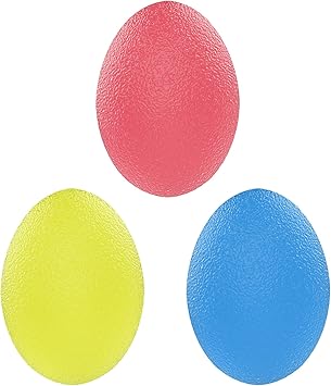 Amazon 握力ボール Atic 筋トレ Tpe製 高反発 ストレス解消 握力強化 リハビリやトレーニングに 3点セット 3段階の負荷力 10lb lb 40lb 卵型 Atic 握力トレーナー