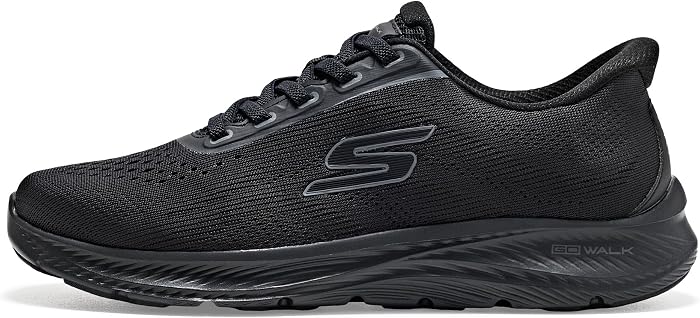 Женские кроссовки Skechers Slip-ins: Go Walk Flex Plus, цвет: Чёрный — фото 2