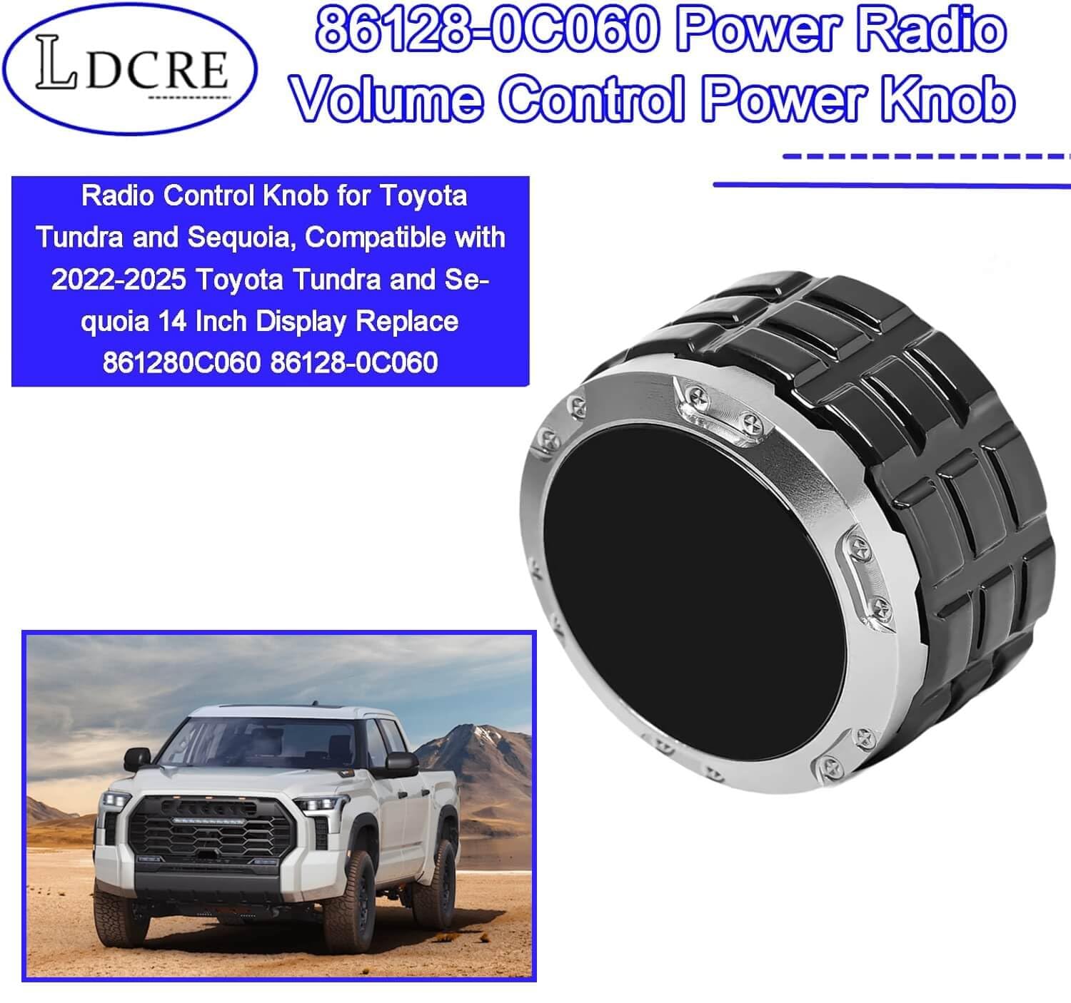 Amazon.com: 86128-0C060 Radio Control Knob for Toyota Tundra