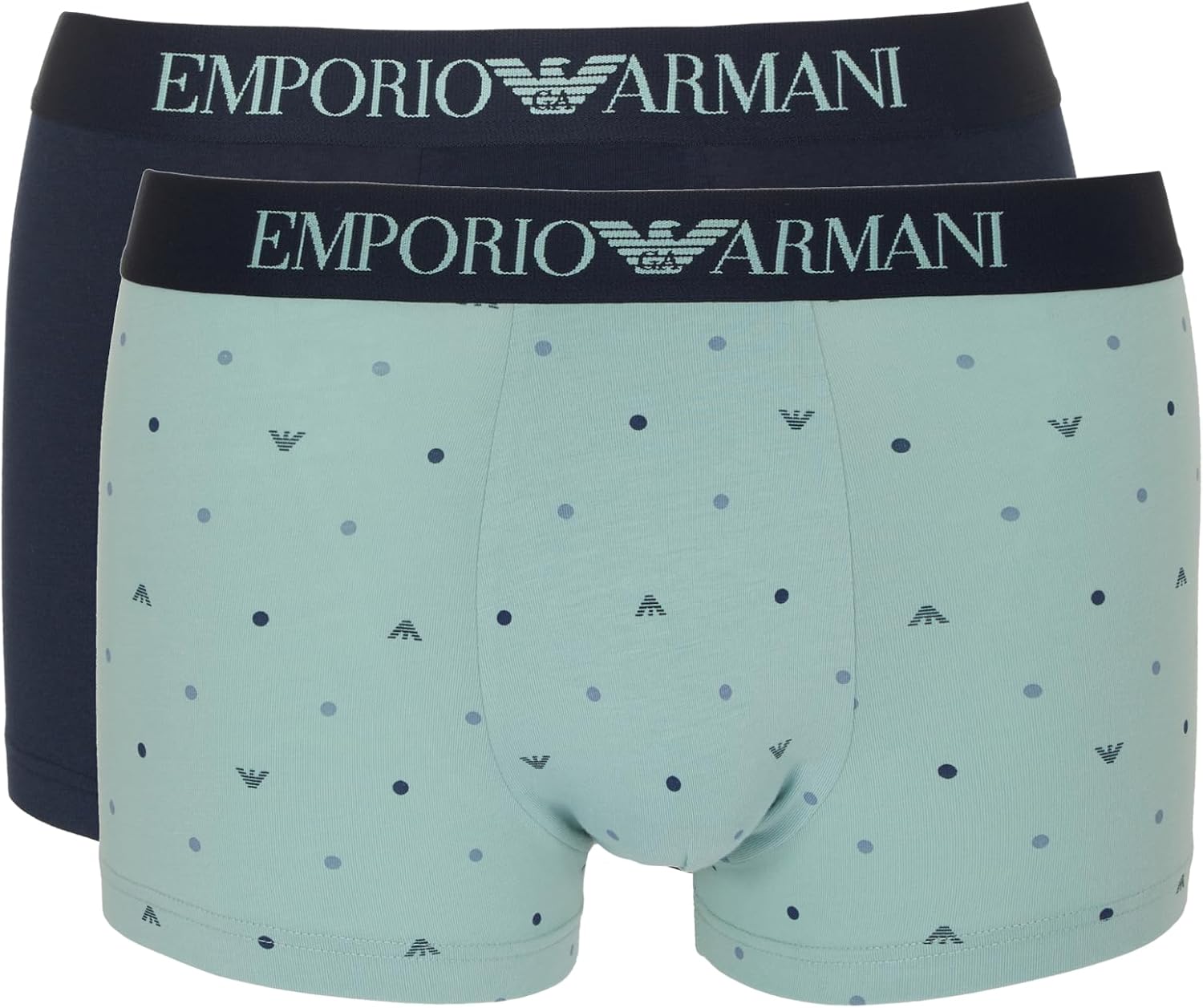 Emporio Armani Men's Classic Logo Band 2 Pack Trunk