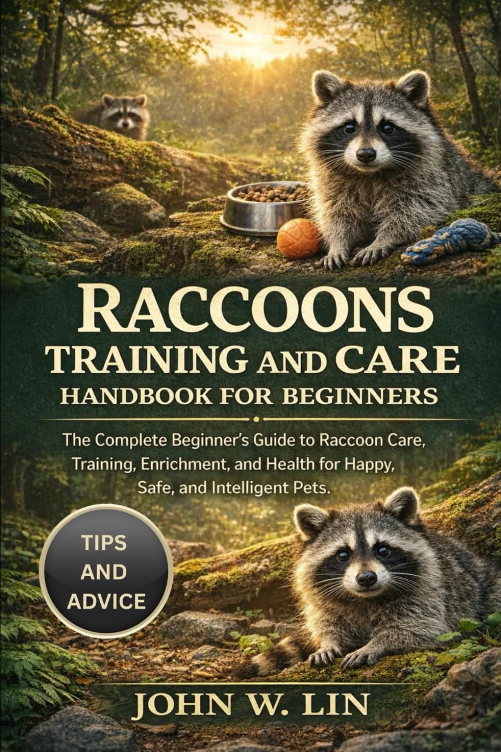 RACCOONS TRAINING AND CARE HANDBOOK FOR BEGINNERS: The Complete Beginner’s Guide to Raccoon Care, Training, Enrichment, and Health for Happy, Safe, and Intelligent Pets.