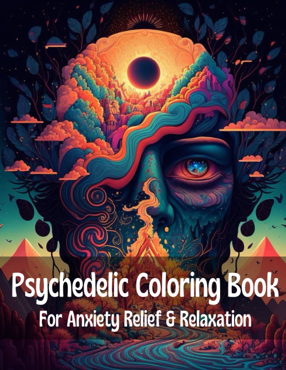 Trippy Visions: A Psychedelic Coloring Book for Adults: 50 Intricate, Trippy Designs for Relaxation and Creativity (Stress Relief & Relaxation)