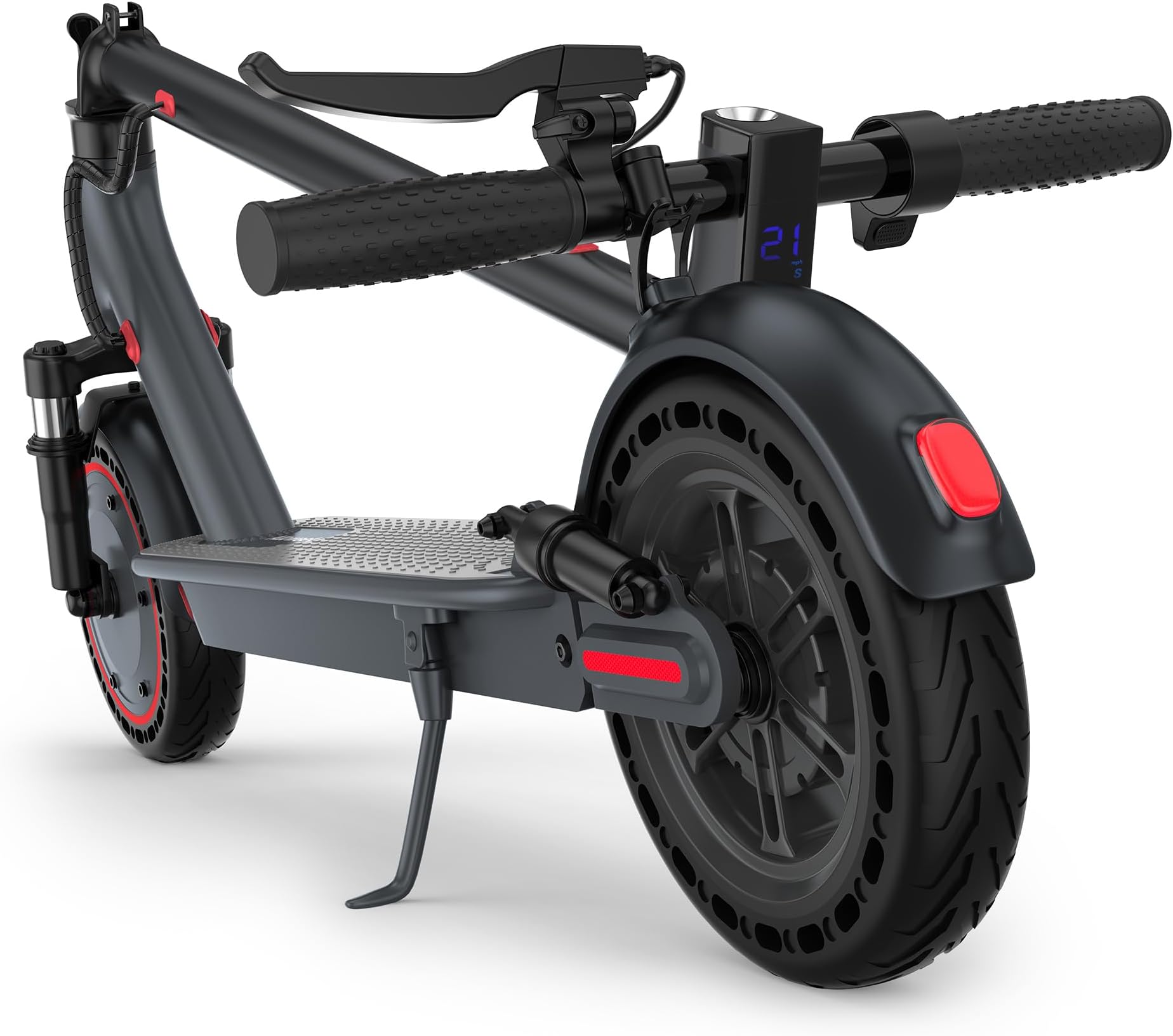 Electric Scooter, 19/22Mph, 8.5"/10" Tires, 350W/500W Motor, 21-52 Miles Range, 280-608Wh Battery, Scooter for Adults with Dual Suspension & Brakes