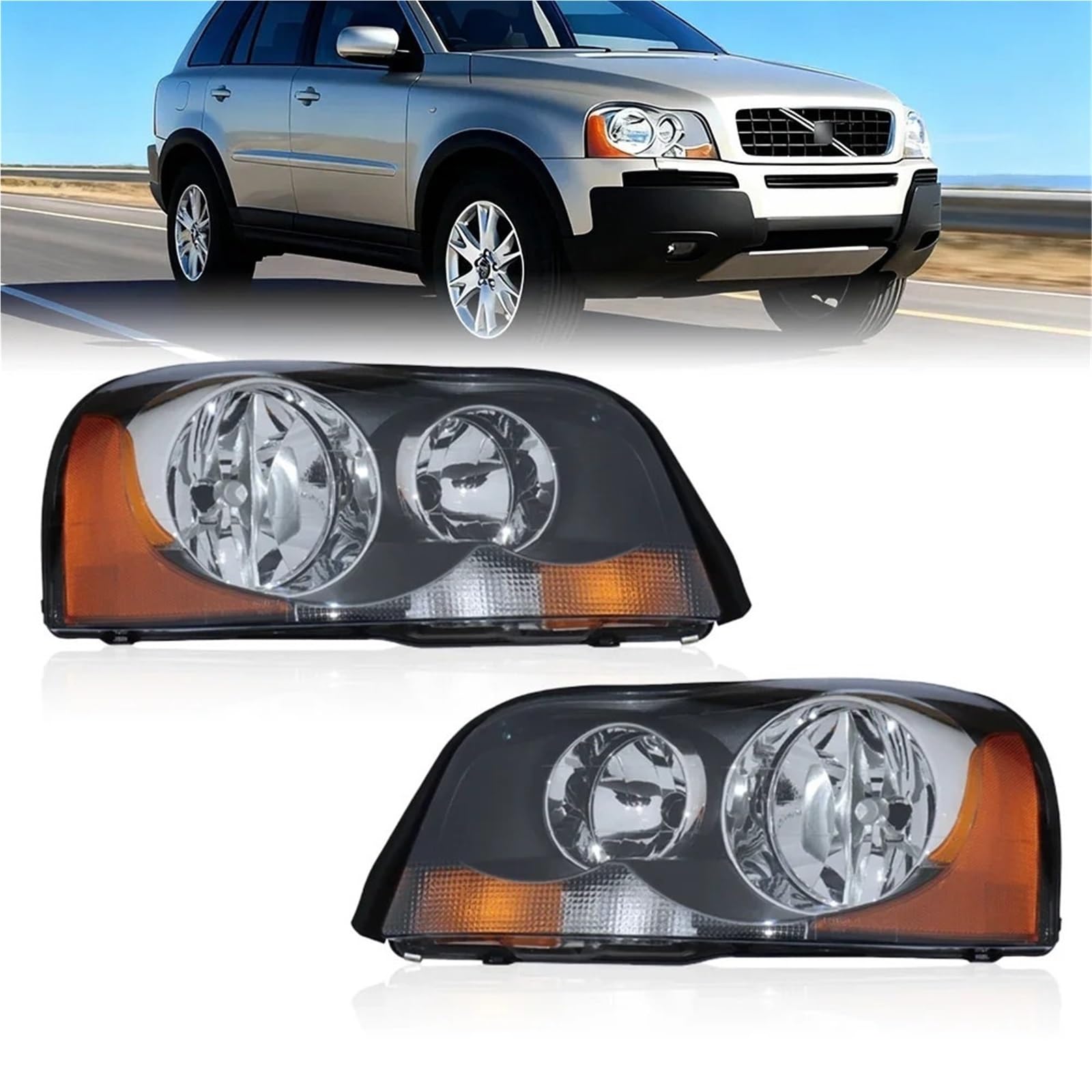 Do Volvo XC90 2003-2014 Części pasujące do reflektorów | Montaż Reflektorów Samochodowych Reflektory Samochodowe 2 Szt