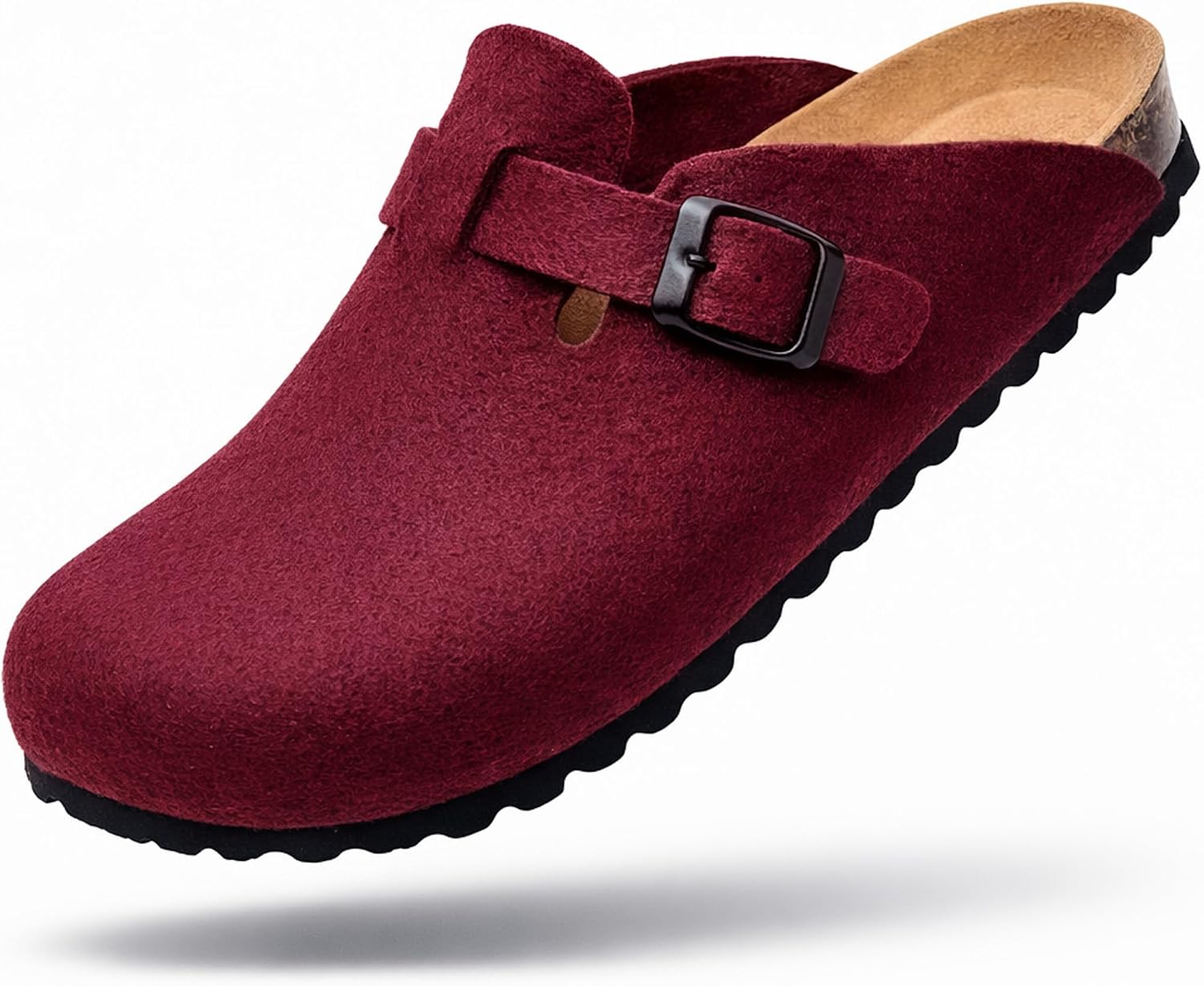 Tuffeln Pantofole da uomo Comfort con plantare in sughero, pantofole in feltro vegan, 43, Pantofole da uomo comode con plantare in sughero, pantofole in feltro, pantofole vegane, 43 EU