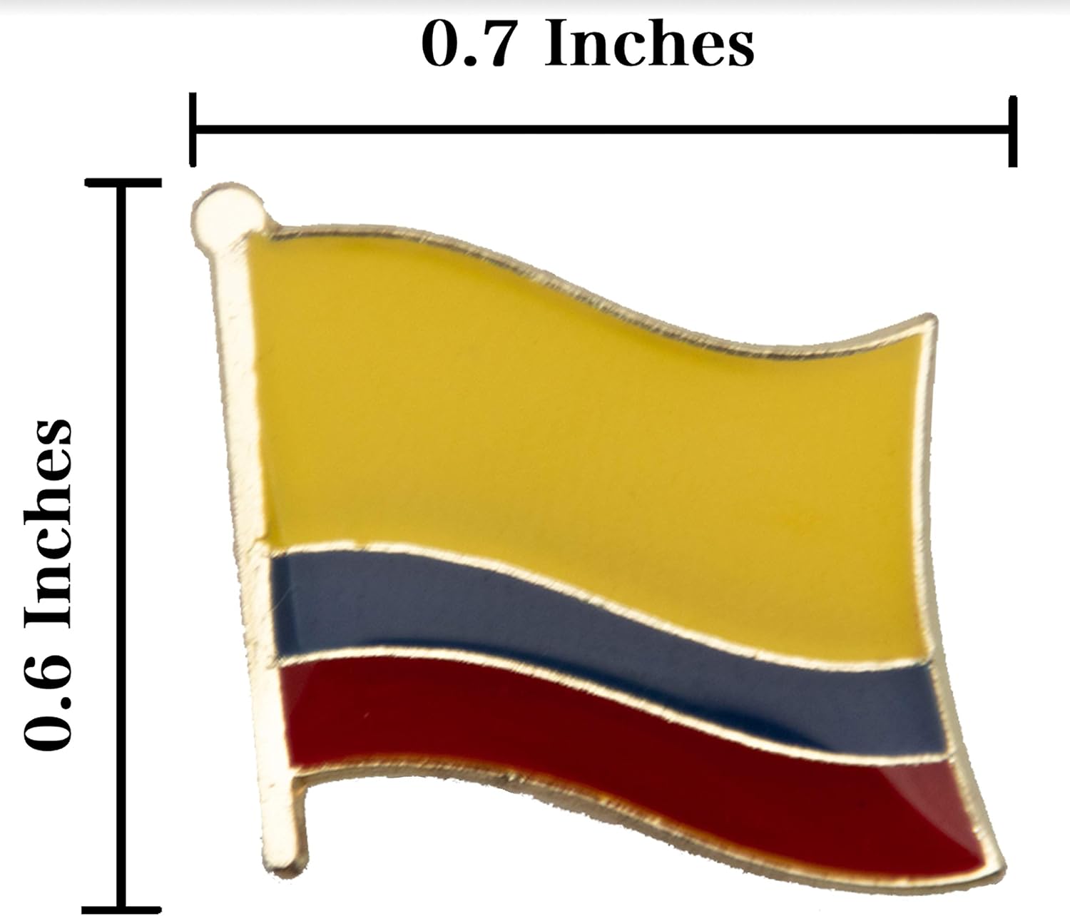 A-ONE - Jesus Nazareno Church Embroidered Patch+Colombia National Flag Applique, Travel Souvenir Patch and Lapel Pin, Luggage Sticker, Sew on Iron on Clothes Shirts Bags NO.377B