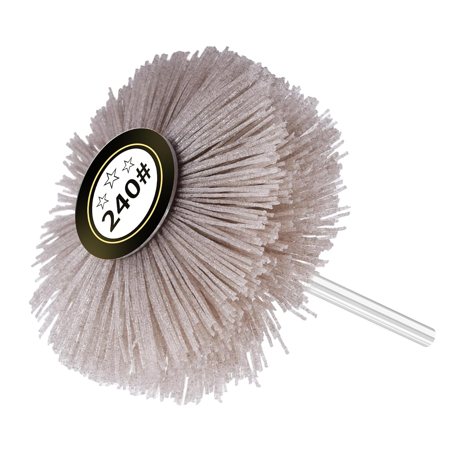 Nylon Wheel Brush Abrasive Grinding Head, 320 Grits Nylon Wheel Polishing Brushes with 6mm丨1/4 Shank for Removal of Paint/Corrosion/Rust