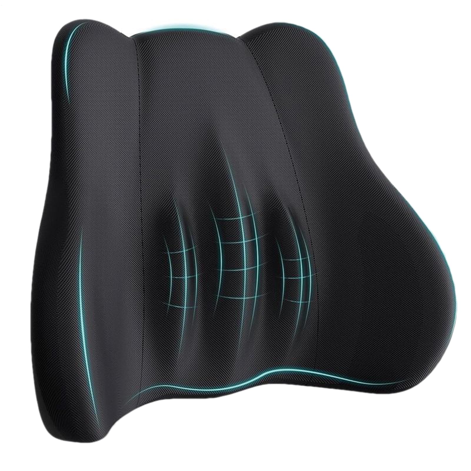 Coussin de support lombaire en mousse à mémoire de forme pour chaise bureau