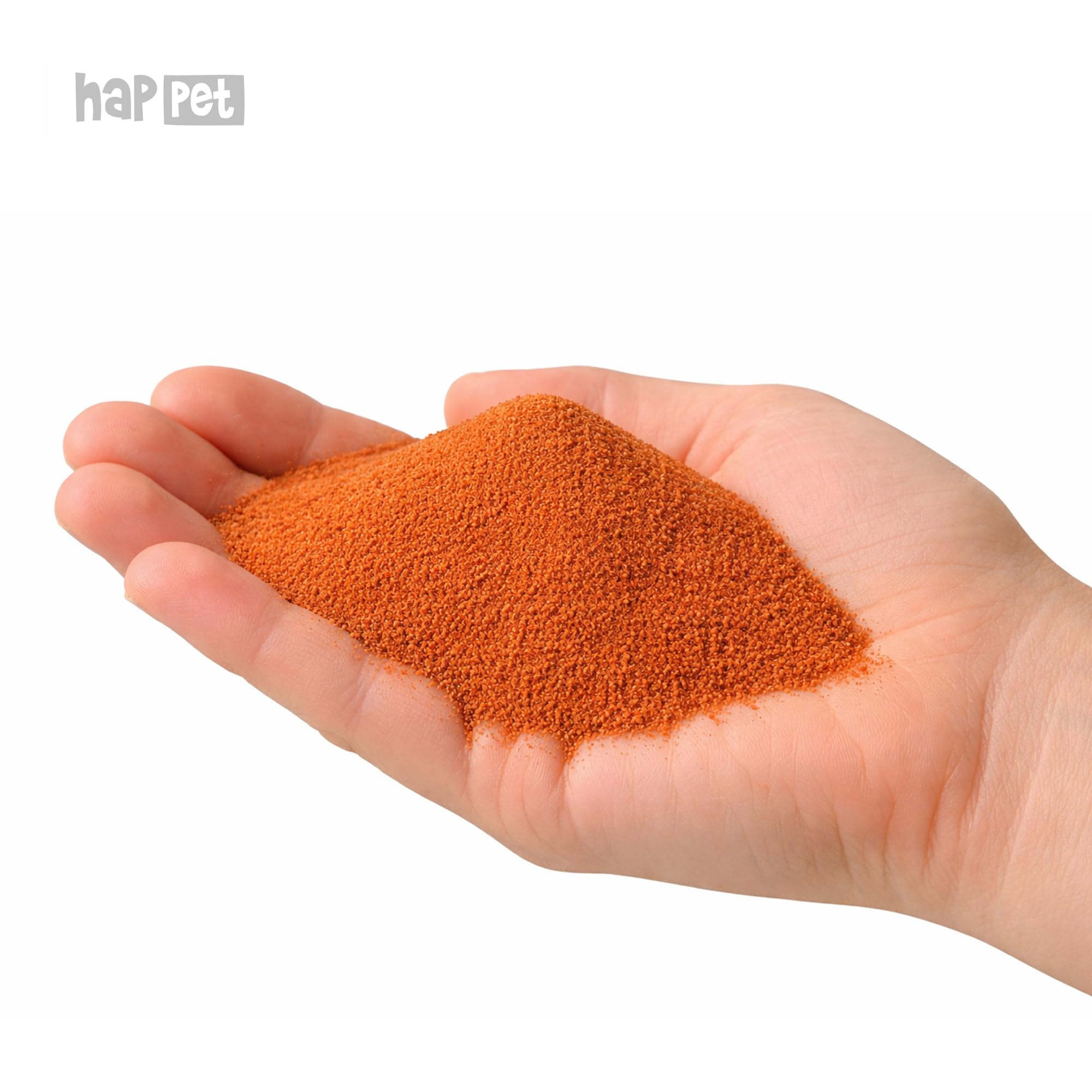Happet Terrariensand Rot 1kg Natursand für Wüstenreptilien & Wirbellose Tiere Sauber & Sicher, Ideal zum Graben & Naturverhalten, Bodengrund für Terrarium Geckos & Bartagamen, Natursubstrat Rot