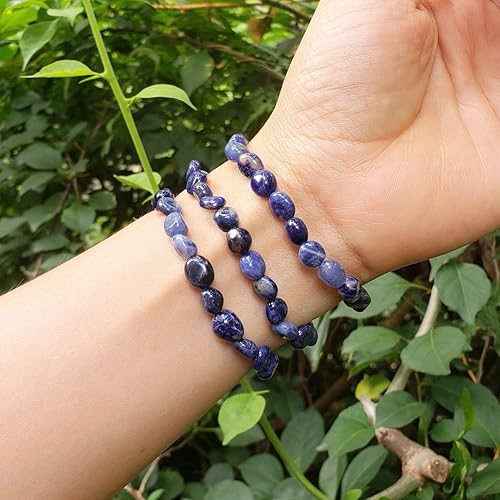 Miniatura 5 de Adabele 1pc Natural Stretch Gemstone Bracelet 5mm-8mm Free Form Bead 7 Inch 7.5 Inch Healing Crystal Engergy Quartz Chakra Jewelry Women Birthday