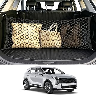 Tongama-Cargo Net for 2023-2026 Kia Sportage | Heavy Duty Elastic Trunk Storage Net with Hooks for Kia Sportage Car Exterior Accessories