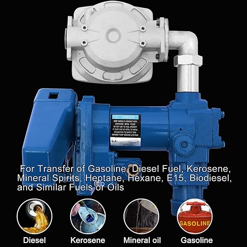 Miniatura 31 de Bomba eléctrica autocebante de la transferencia de la CA 550W de 110V, bomba de transferencia de aceite 60L/min Bombas diesel del biodiesel