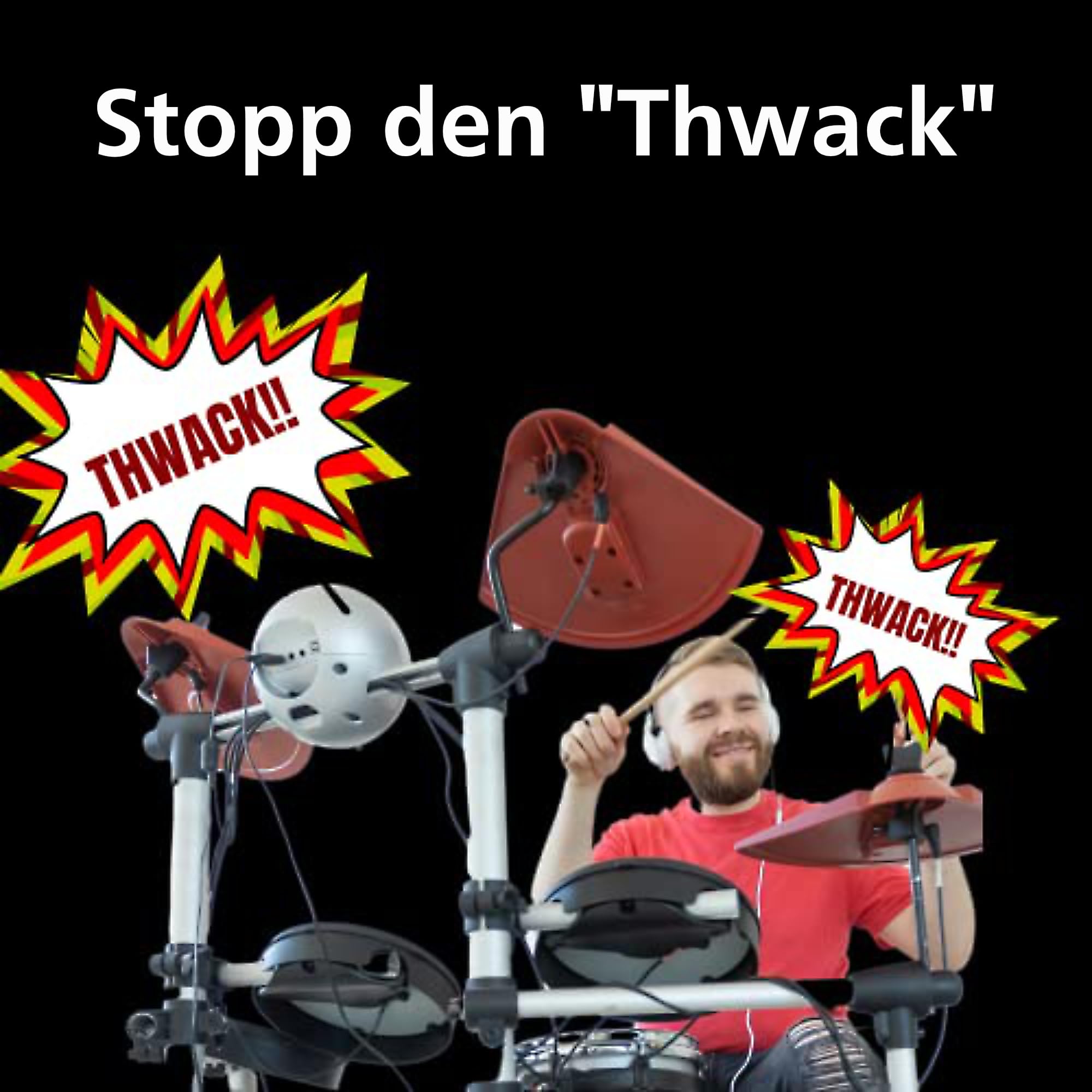 Adoro Silent e Sticks & Bassdrum Beater für e Drum & Drum Pad - Die weiche Spitze aktiviert den e Schlagzeug und reduziert gleichzeitig laute Kontaktgeräusche - kein hartes "Thwack" mehr-