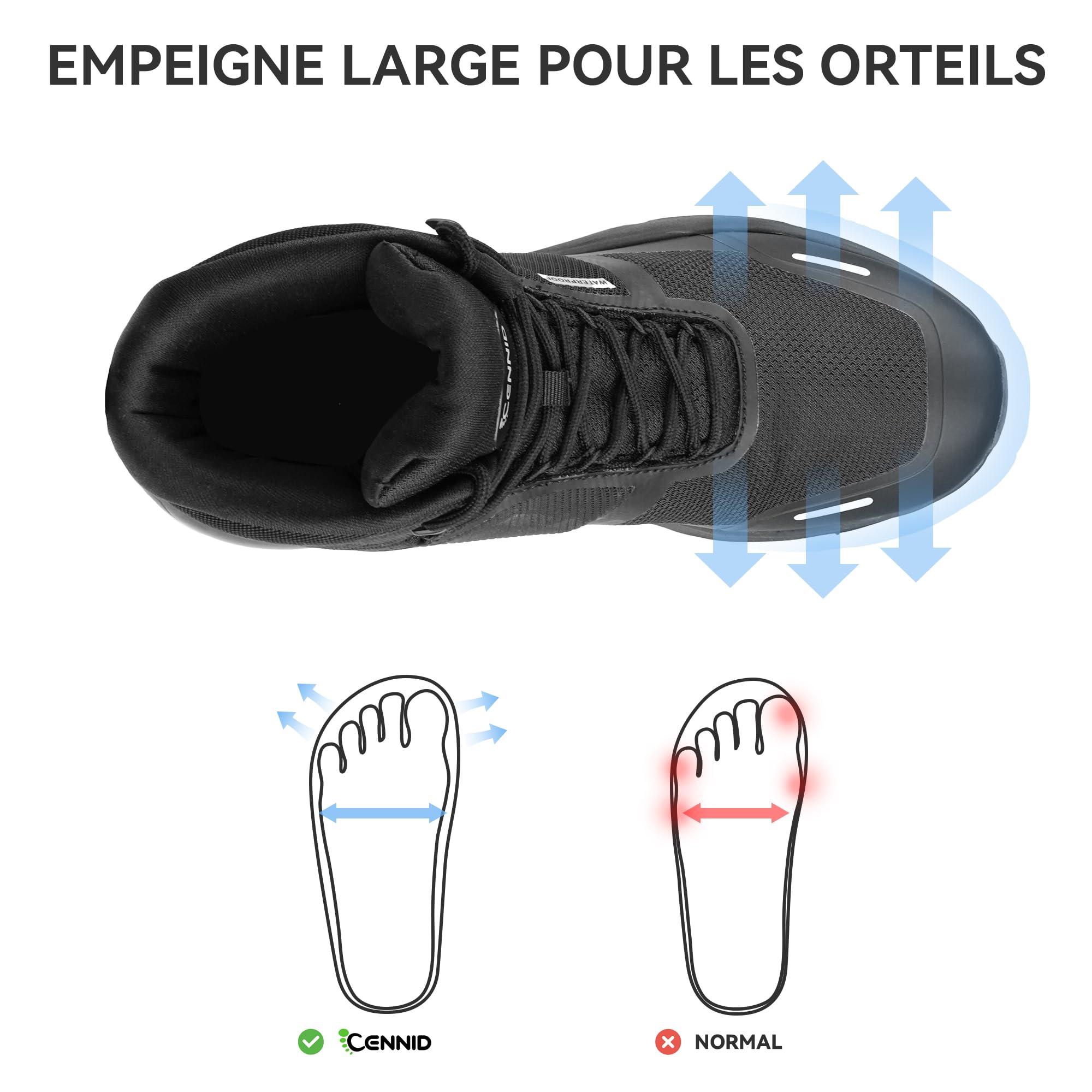 Bottes Femme Tactique Militaires Antidérapantes Chaussures Imperméable Bottines Trekking de Randonnée Bottine Durable Botte de Combat