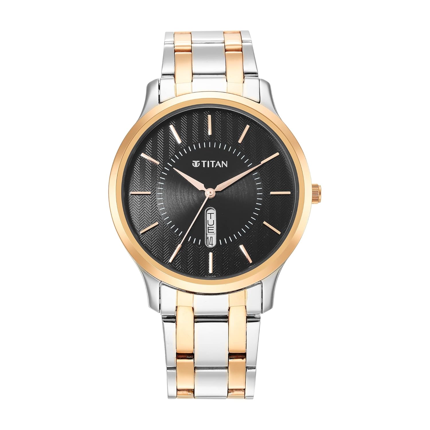 Titan Black Dial Analog Watch