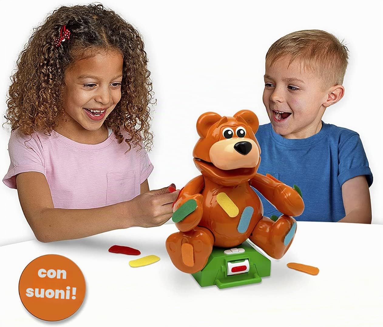 Ideal | Non Essere Un Orso Spaventoso: Il Gioco dell'orsacchiotto Che Tira l'intonaco - sbuccia i Suoi cerotti ma attenzione, è Davvero Un Orso Spaventoso! | Giochi per Bambini | per 2-4 Giocatori |