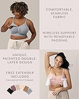 Vista 9 de Kindred Bravely Sublime - Brasier de bombeo manos libres, brasier ajustable para bombeo y lactancia con EasyClip para todos los extractores de leche