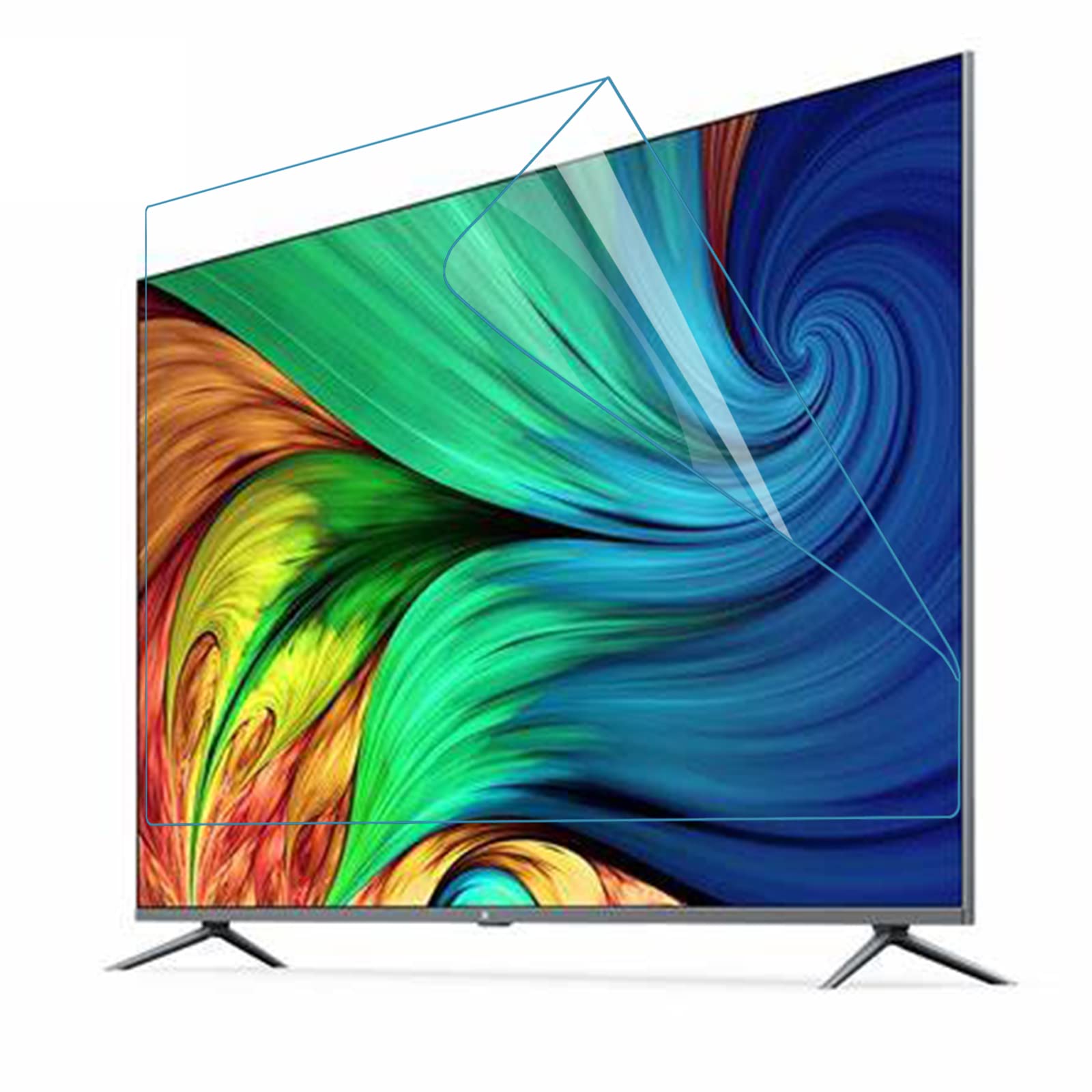TV Entspiegelungsfolie Blendschutz, 50-55 Zoll Blendschutz Tv EntspiegelungsfolieAnti-Strahlung TV-SchutzfolieHelfen Sie Besser Zu Schlafen,Matte-55in(1221X689) mm