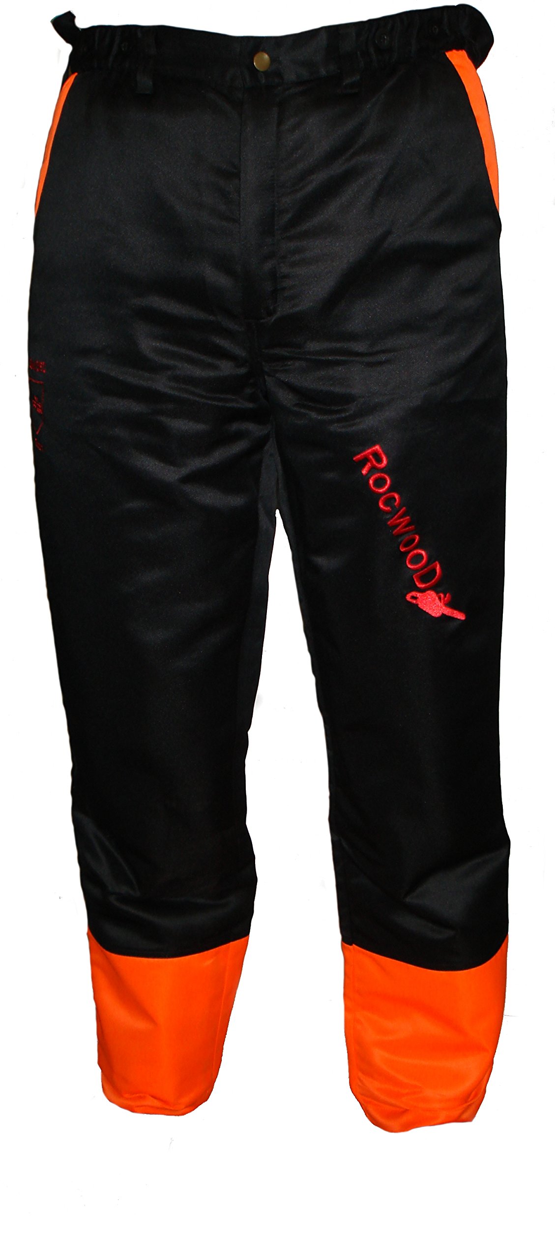 Rocwood Protective Chainsaw Trousers Size=Small Black/Orange