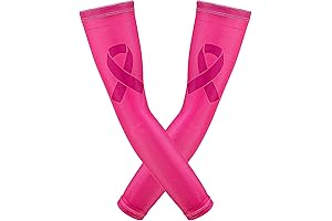 Yxmeiguo Sports Compression Sleeve for Arm - 2 Sleeves Pink Arm Sleeves...