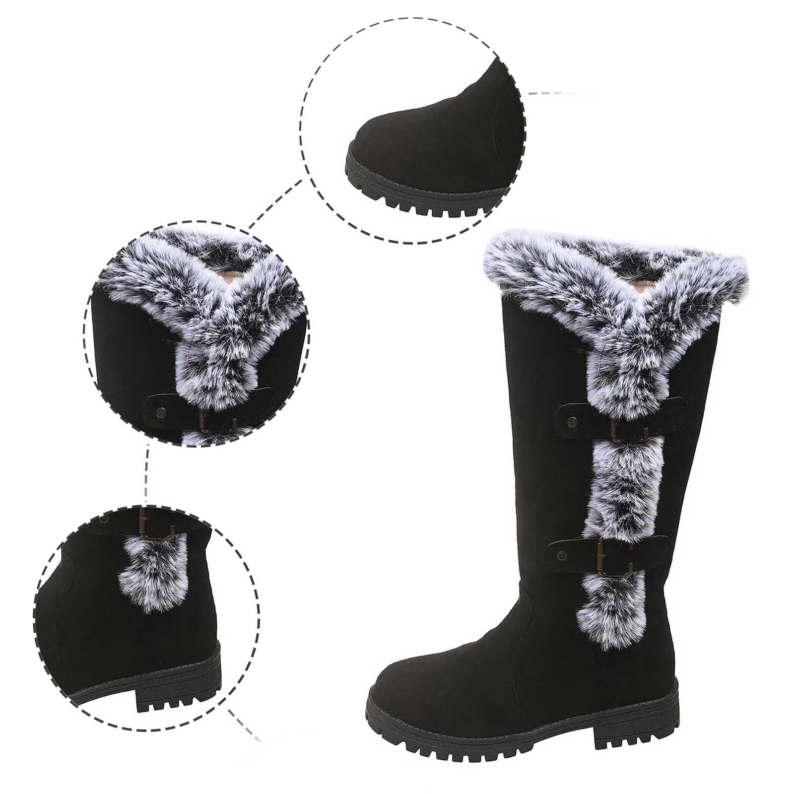 Buty zimowe, średniej wysokości, z zamszową podszewką, ciepłe, wygodne, outdoorowe, na zimną pogodę, antypoślizgowe, wytrzymałe