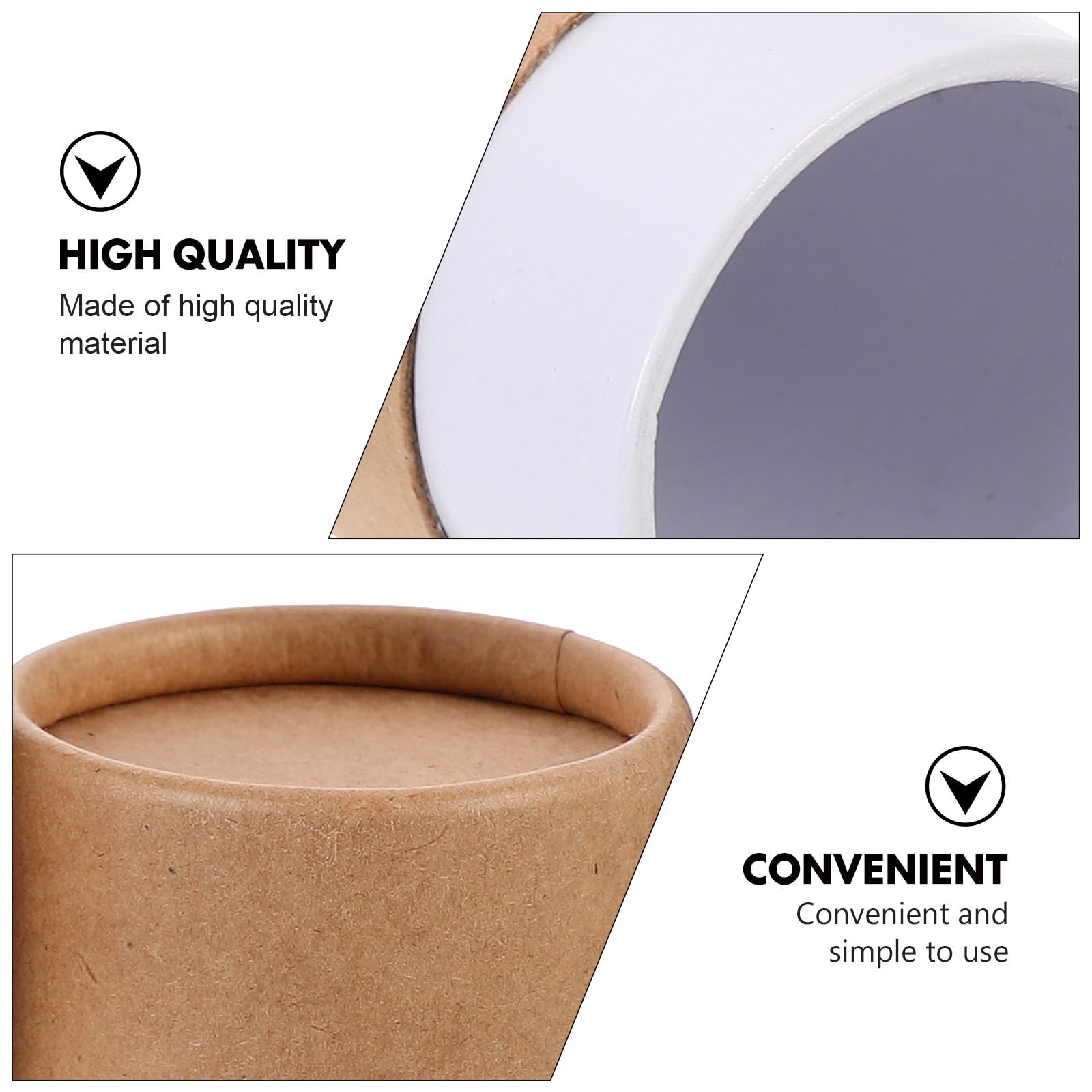 HEMOTON 30 Stück 100 ml Kraftpapier-Tuben mit Deckel, Karton-Boxen, ätherische Öle, Geschenkverpackung, Tee-Aufbewahrungsboxen, Kraftpapier-Behälter für Bastelarbeiten, Bleistifte, Kaffee, Kosmetik