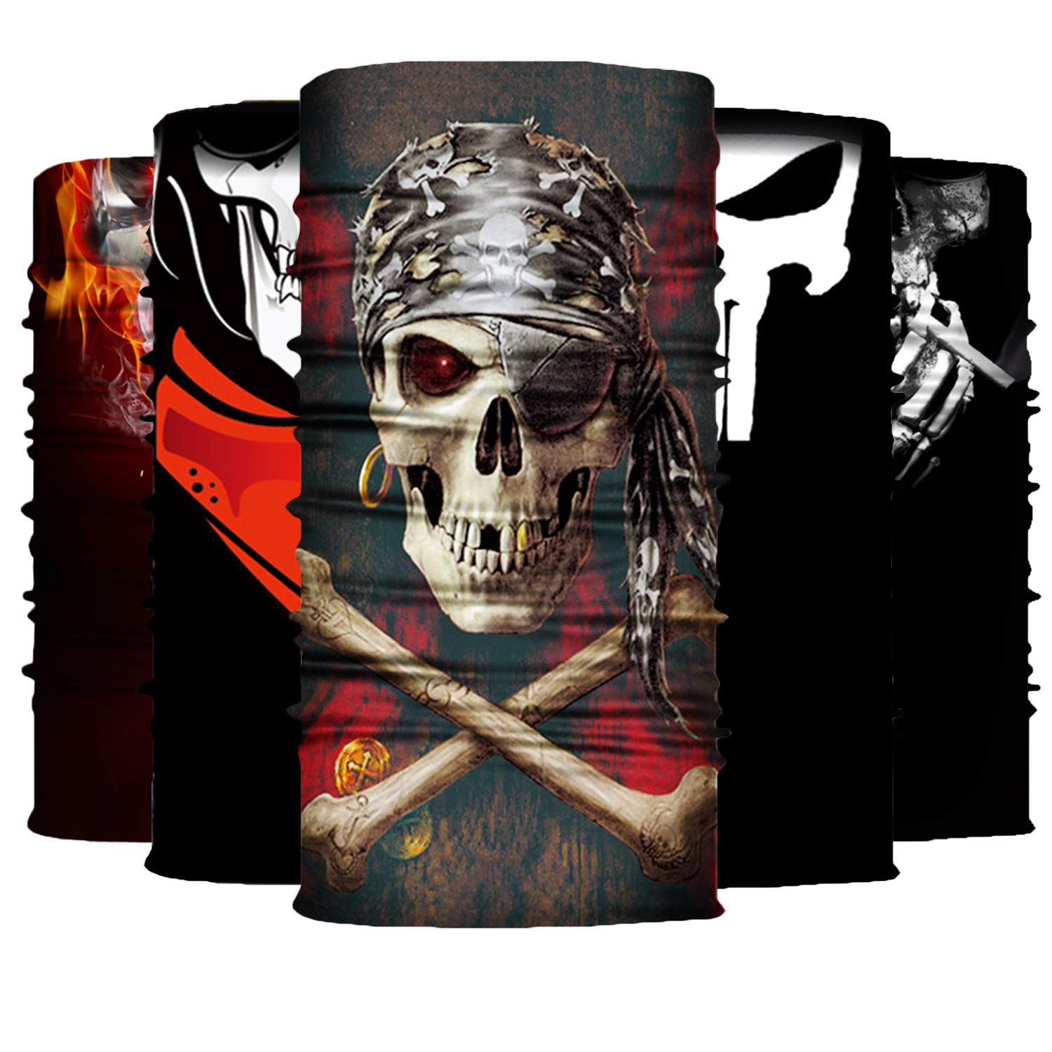 Dustproof Balaclava Neck Gaiter Scarf Tube Face Mask Bandanas for Women Men