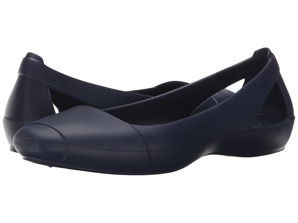 

Crocs Sienna Flat (Navy) Women's Flat Shoes