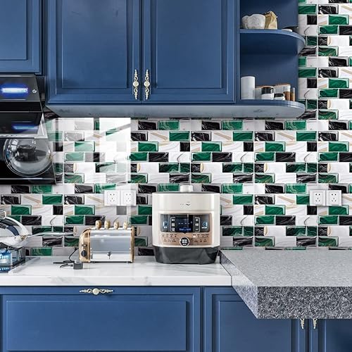 Miniatura 2 de Peel and Stick Tile Stickers Decorative Tile StickersDIY Self Adhesive Waterproof Sticky WallpaperSuitable for Bathroom, Camper, Countertop, Ceramic