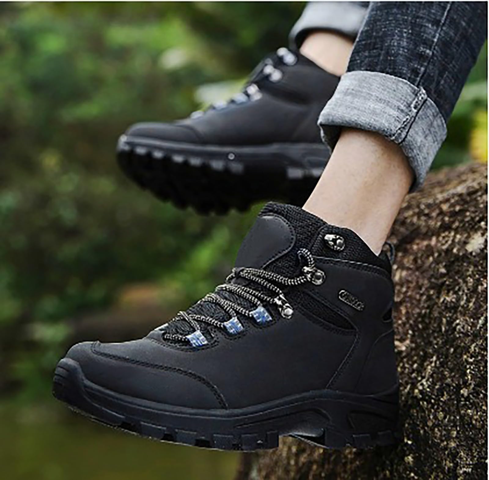 Stiefel Herren Wasserdicht Leicht Wanderstiefel Leder Atmungsaktive