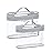 BAGSMART TSA Approved Toiletry Bag, 2 Pack Clear Makeup Cosmetic Bag Organizer, Quart Size Travel Bag for Toiletries, Carry-on Travel Accessories Essentials, Gray-2pcs