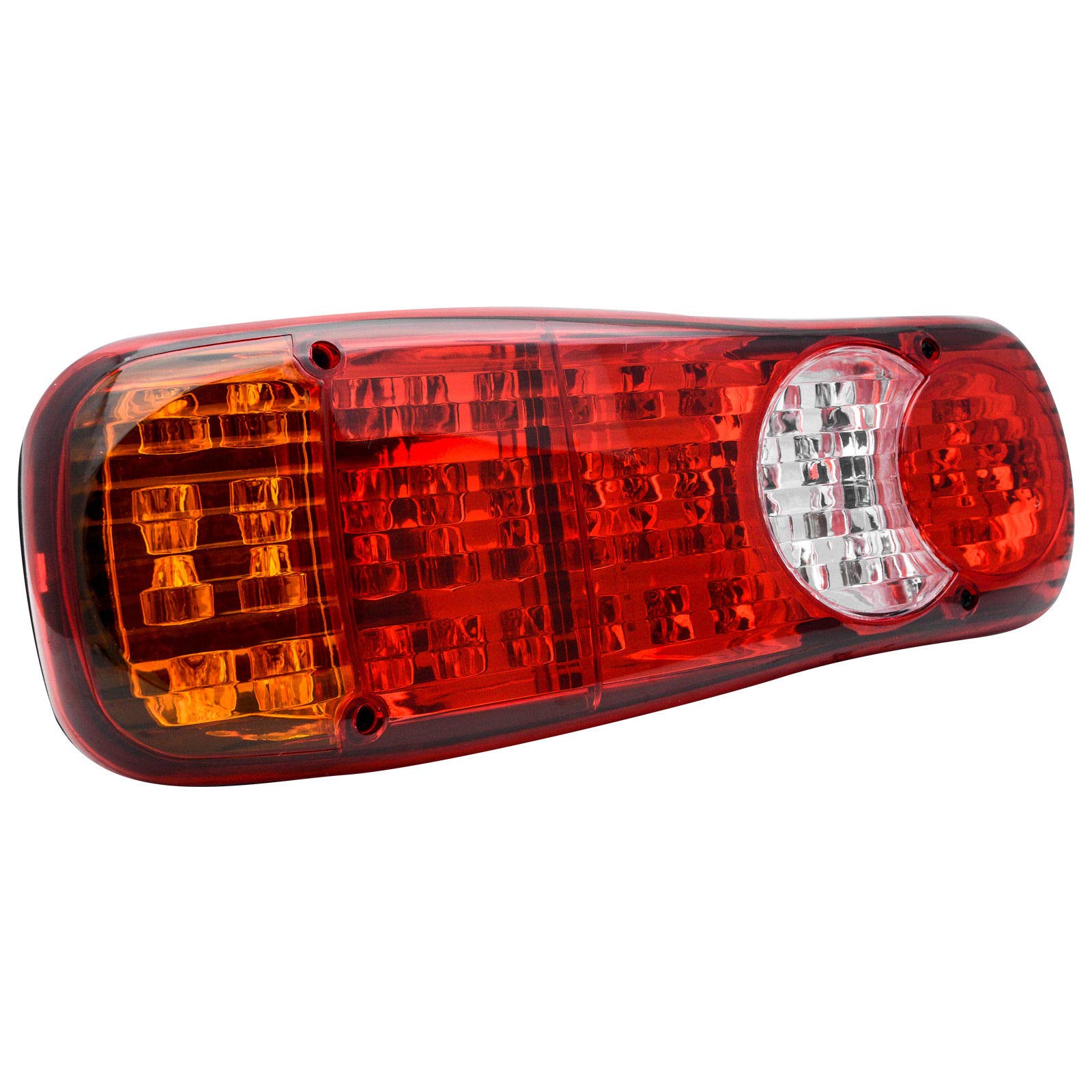 Riloer 2 x tylne światło LED, 12 V, 46 LED, tylne światło tylne do ciężarówki, przyczepy, łodzi, przyczepy kempingowej