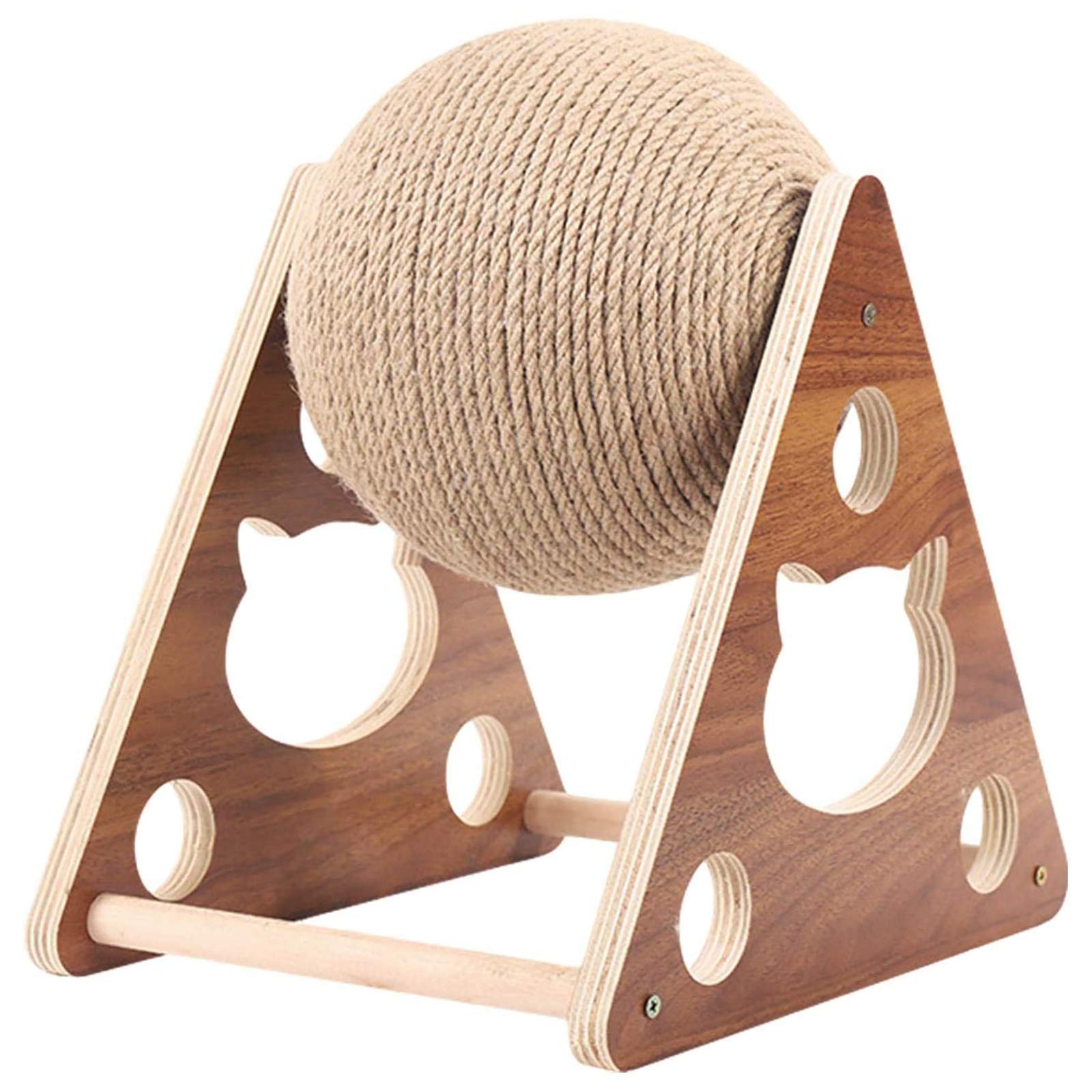 Salon à gratter avec boule de sisal pour l'éveil de votre chat au quotidien