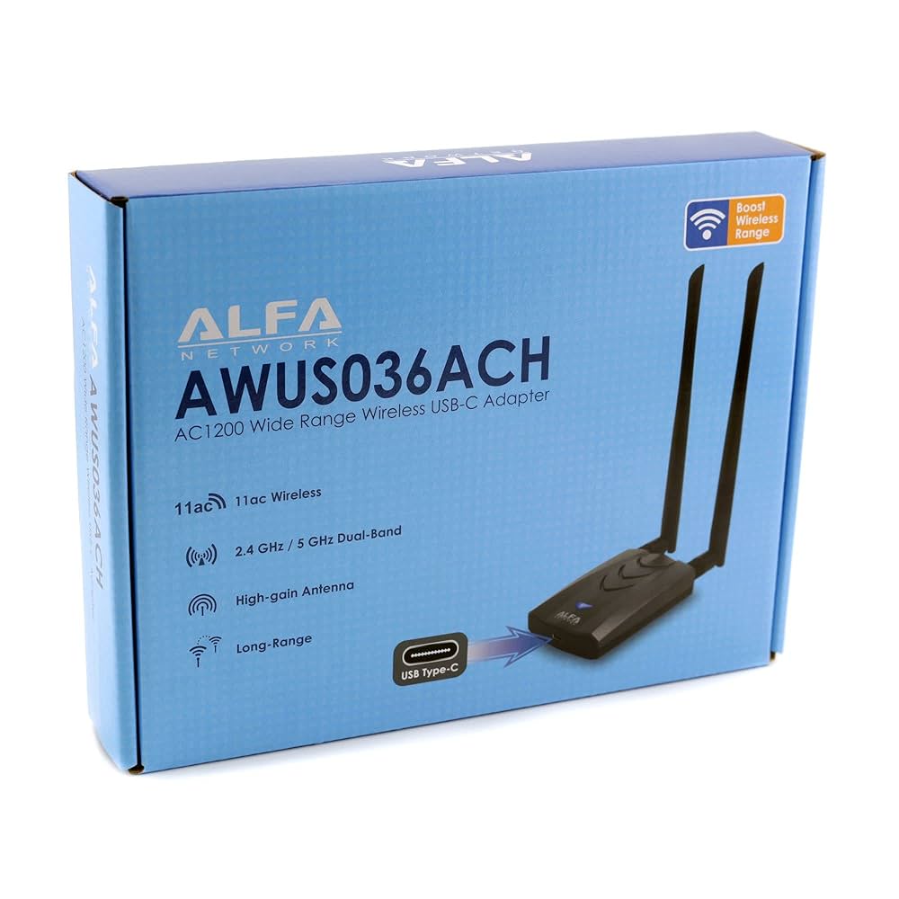2台セット　ALFA AWUS036ACH by Kali Linux新品未開封 2台セット ALFA AWUS036ACH by Kali Linux新品未開封 - メルカリ