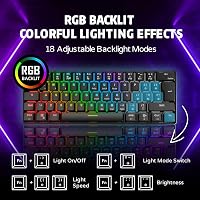 RK ROYAL KLUDGE RK61 RGB 60% Mechanikus Gaming Billentyűzet Wireless Bluetooth Kék Switch 7