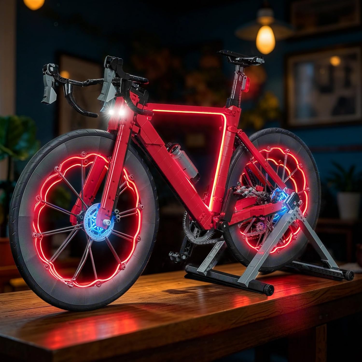 LocoLee Light kit Compatible with Lego Road Bike - Not Actual Model Only Lights, LED Lighting Accessories for LEGO 11380 lcons for Display Collectors