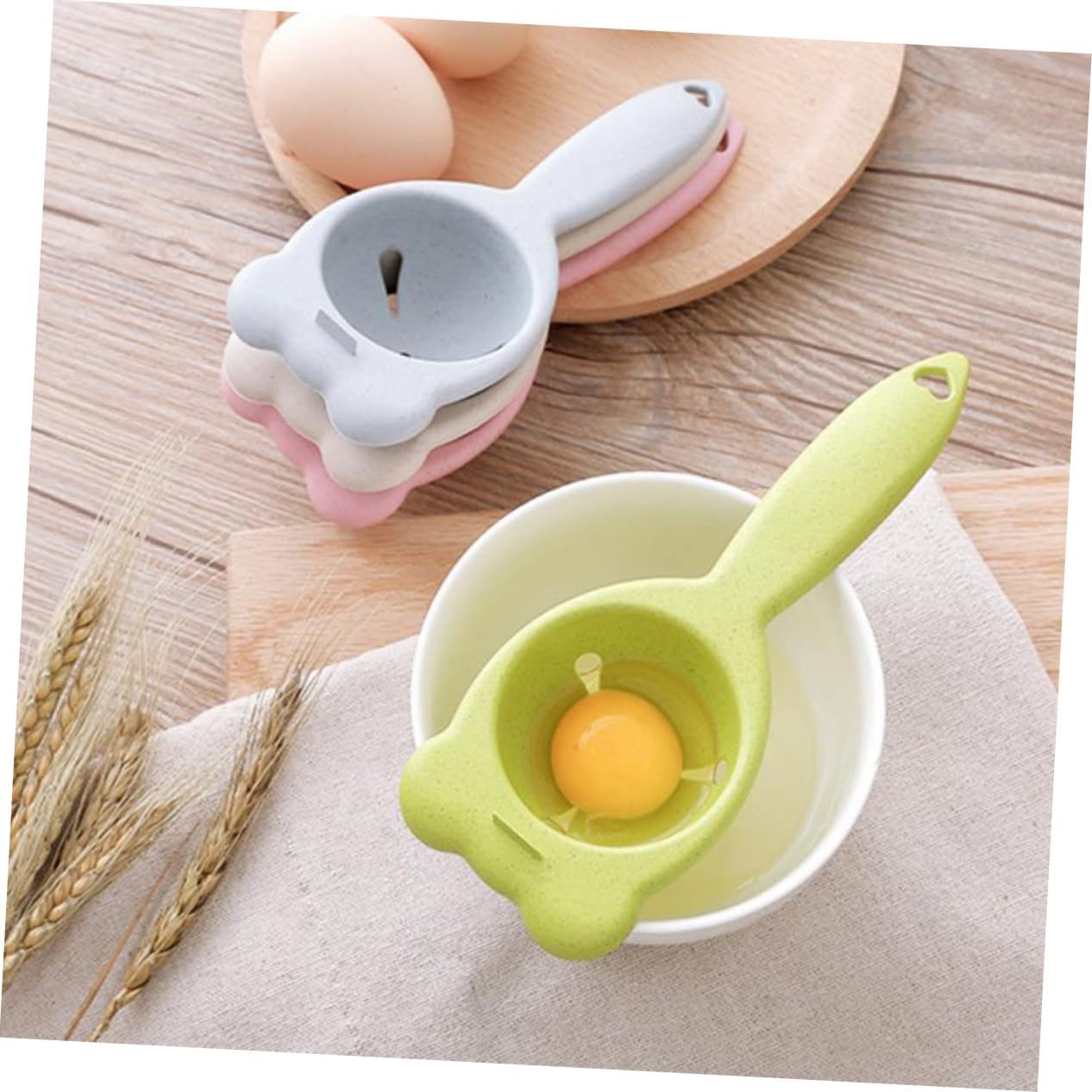 MAGICLULU 8pcs Cooking Accessories Egg Cleaning Tool Gadget Yolk Separator for Professionals