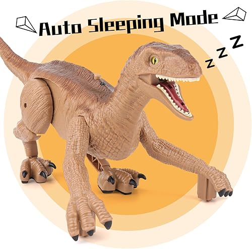 Miniatura 7 de Juguetes de dinosaurio con control remoto para niños de 3-5, 8-12, regalos interactivos de dinosaurios para niños y niñas de 4, 6, 7, 9, 10, 11,